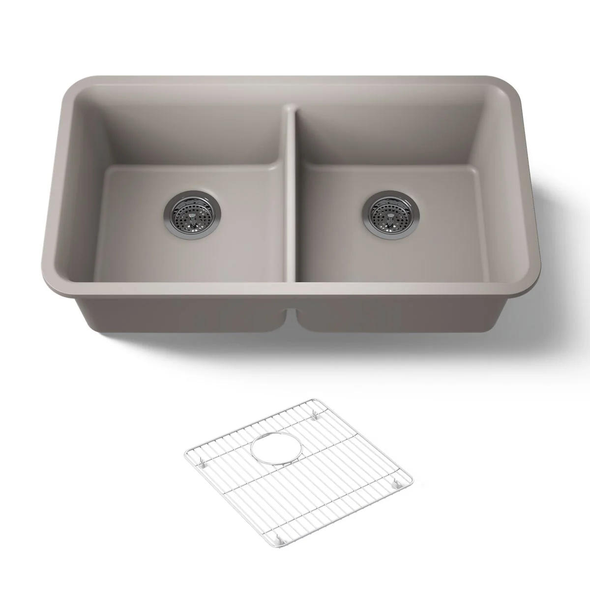 KOHLER K-8199 Cairn 33-1/2" undermount double-bowl kitchen sink - Image 21
