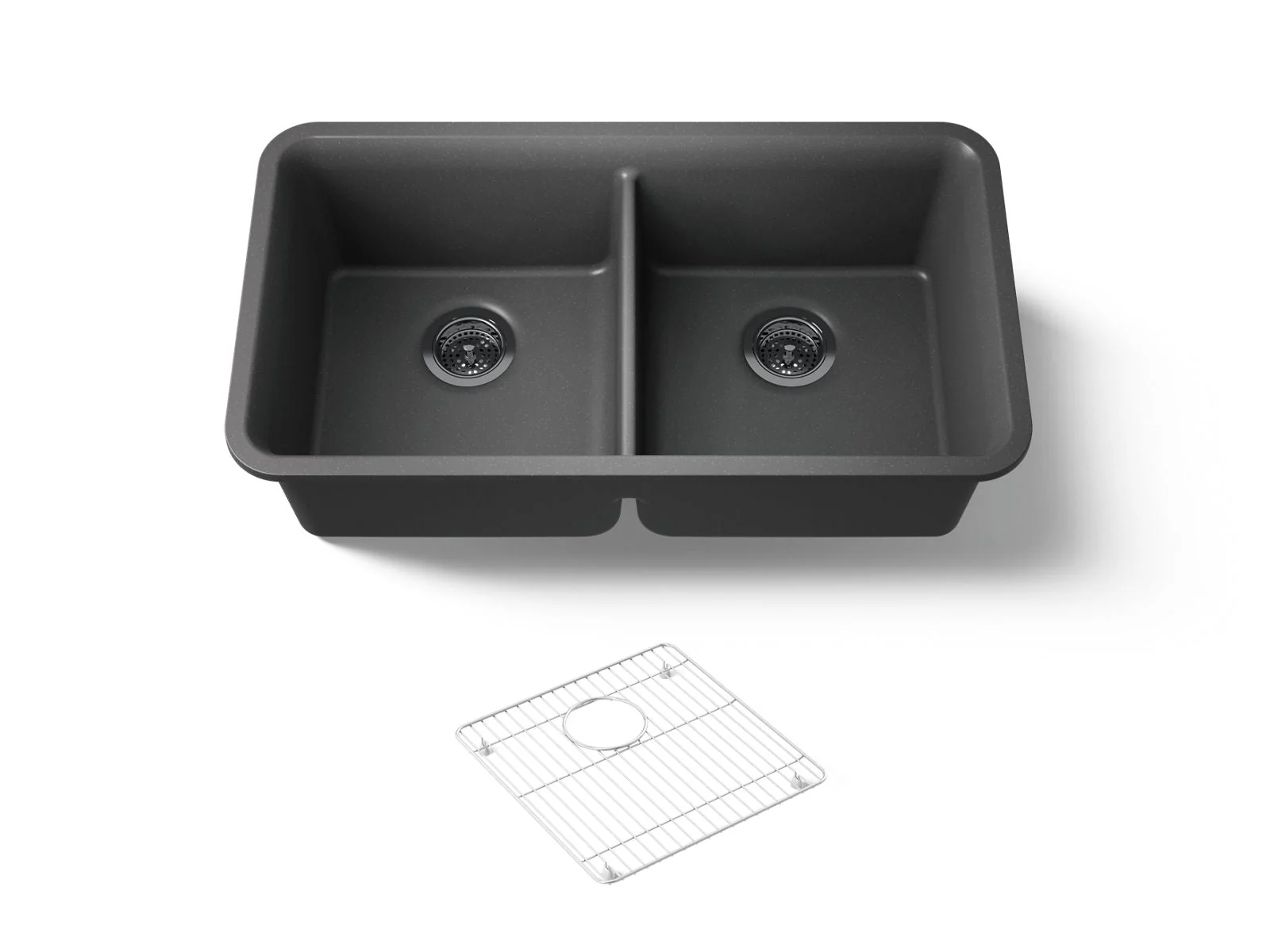 KOHLER K-8199 Cairn 33-1/2" undermount double-bowl kitchen sink - Image 22