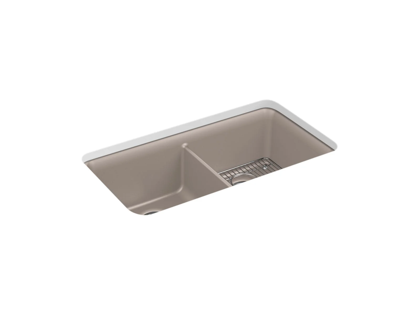 KOHLER K-8199 Cairn 33-1/2" undermount double-bowl kitchen sink - Image 3
