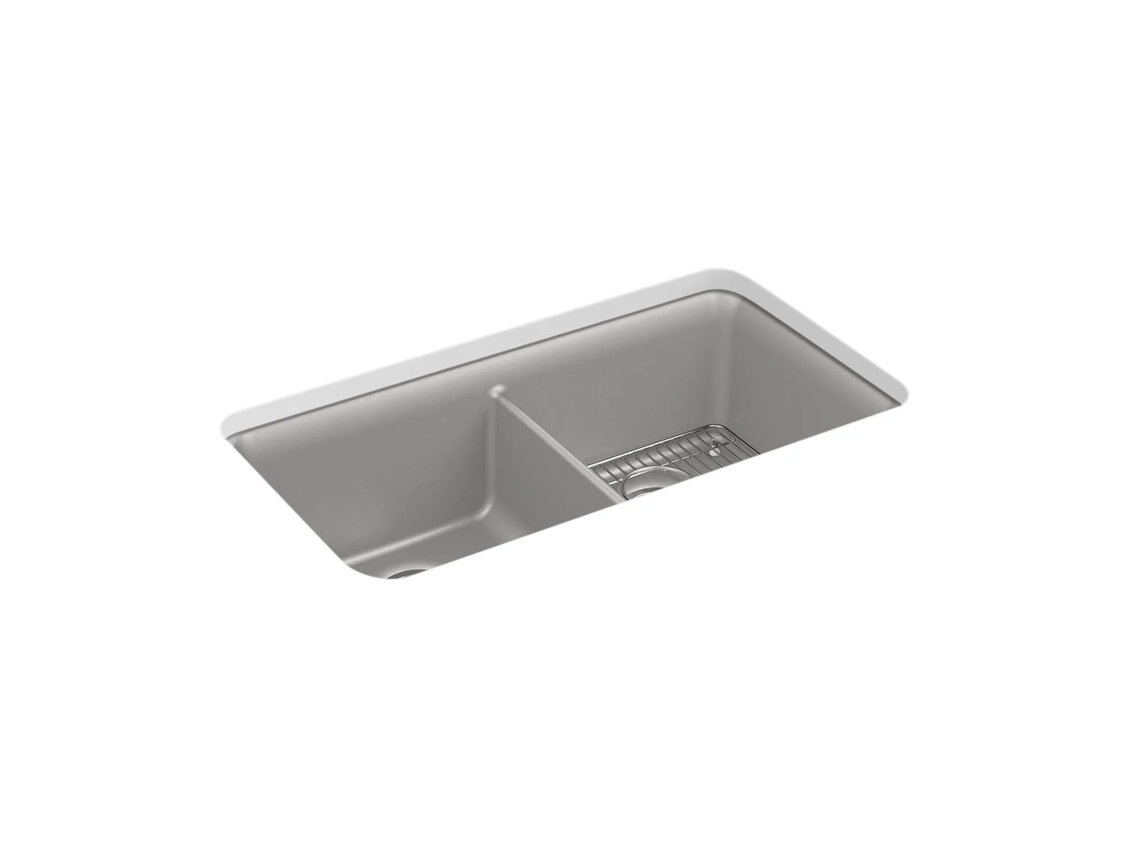 KOHLER K-8199 Cairn 33-1/2" undermount double-bowl kitchen sink - Image 4