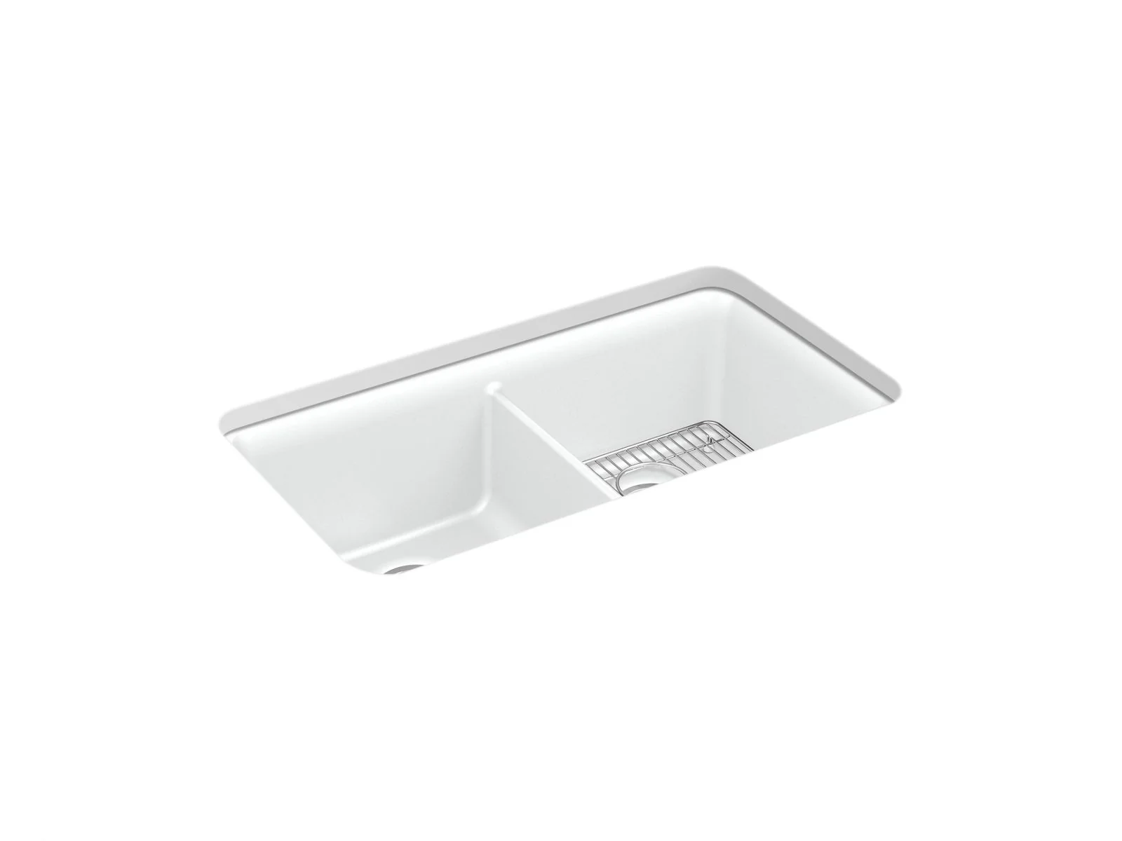 KOHLER K-8199 Cairn 33-1/2" undermount double-bowl kitchen sink - Image 5