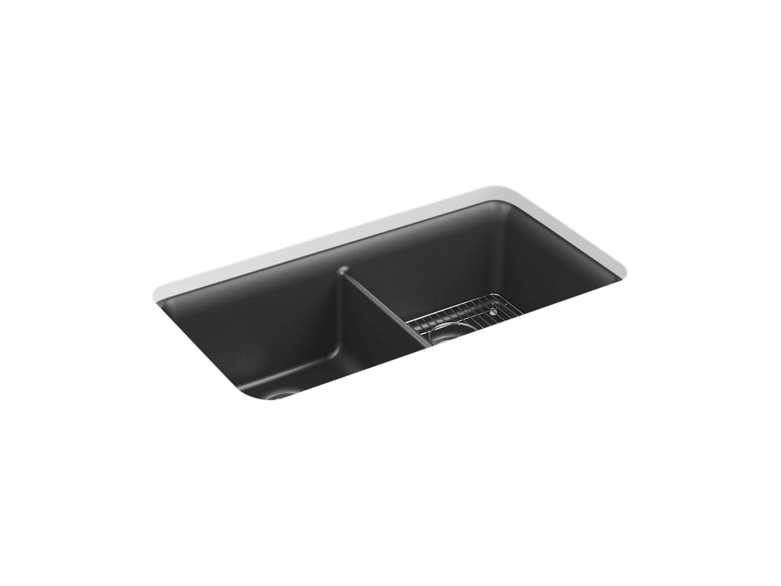 KOHLER K-8199 Cairn 33-1/2" undermount double-bowl kitchen sink - Image 6