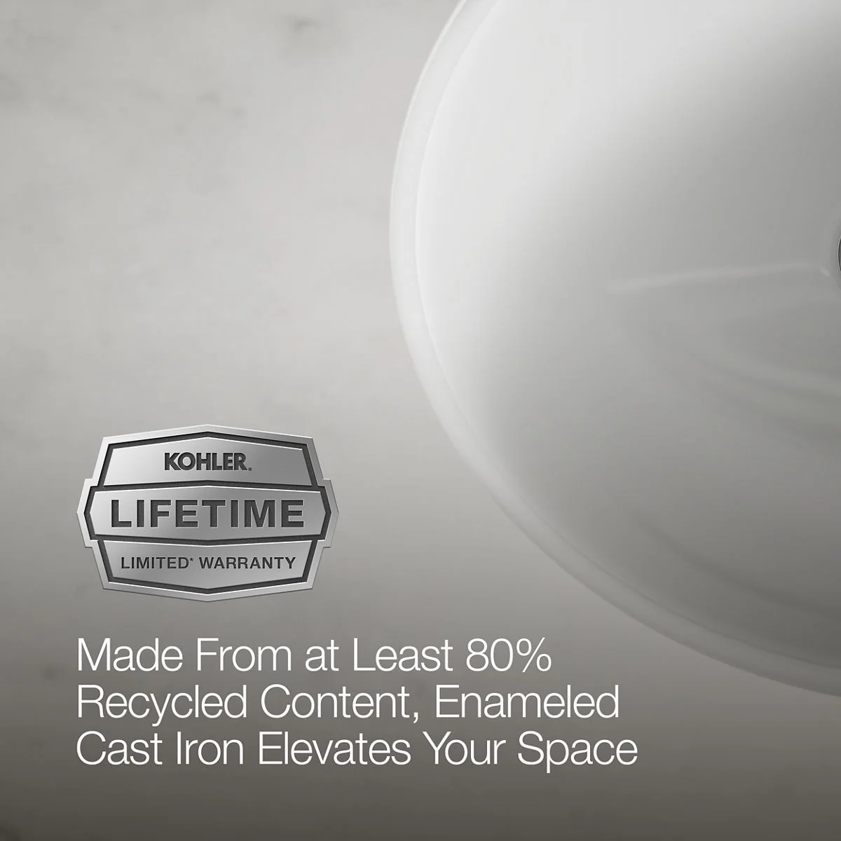 KOHLER K-2205-G Caxton 19-1/4" oval undermount bathroom sink with glazed underside, no overflow - Image 9