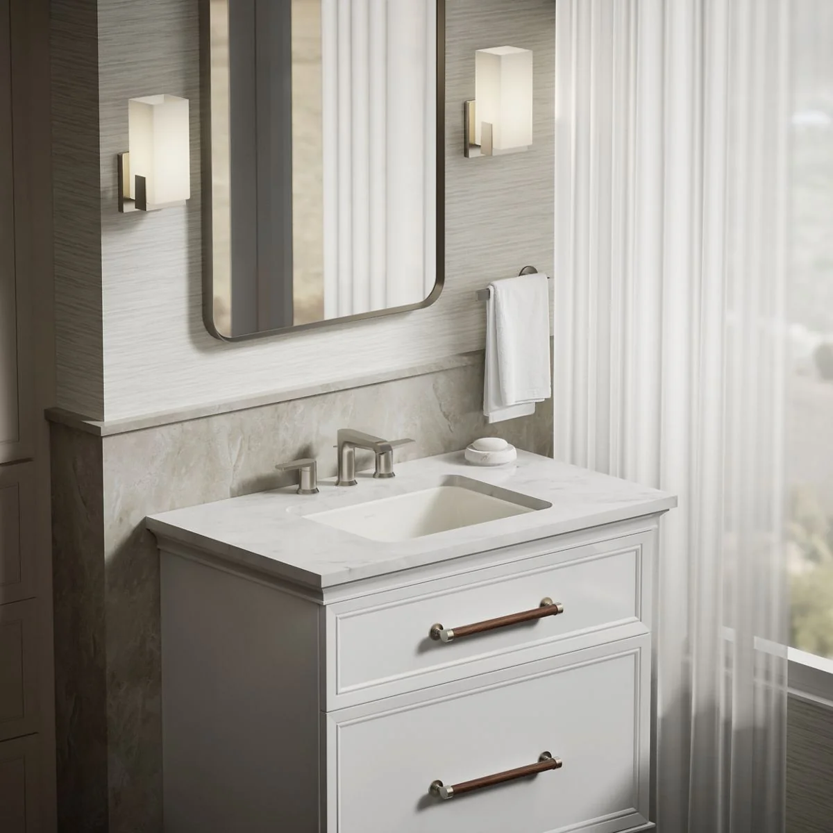 KOHLER K-20000 Caxton 20-1/2" rectangular undermount bathroom sink - Image 8