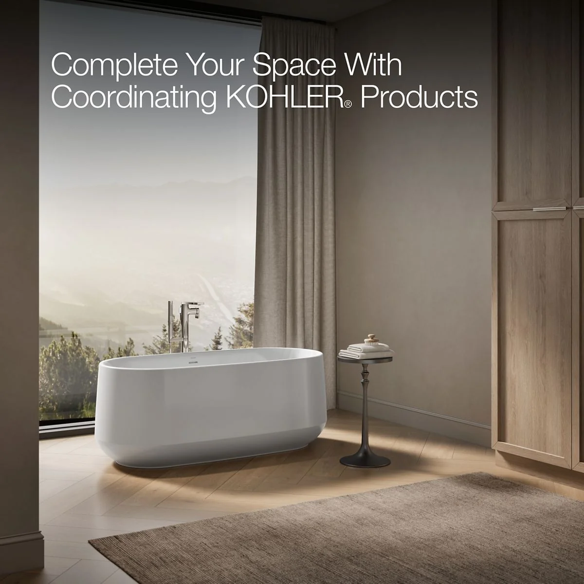 KOHLER K-8335 Ceric 60" x 29" freestanding bath - Image 4
