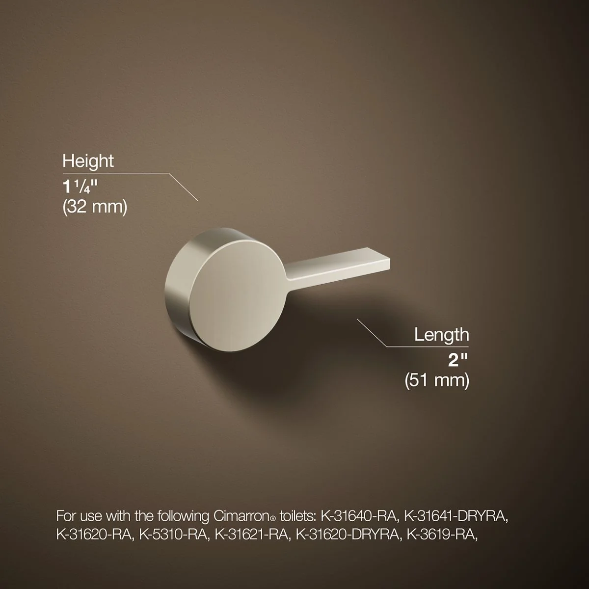 KOHLER K-9466-R Cimarron Right-hand trip lever - Image 19