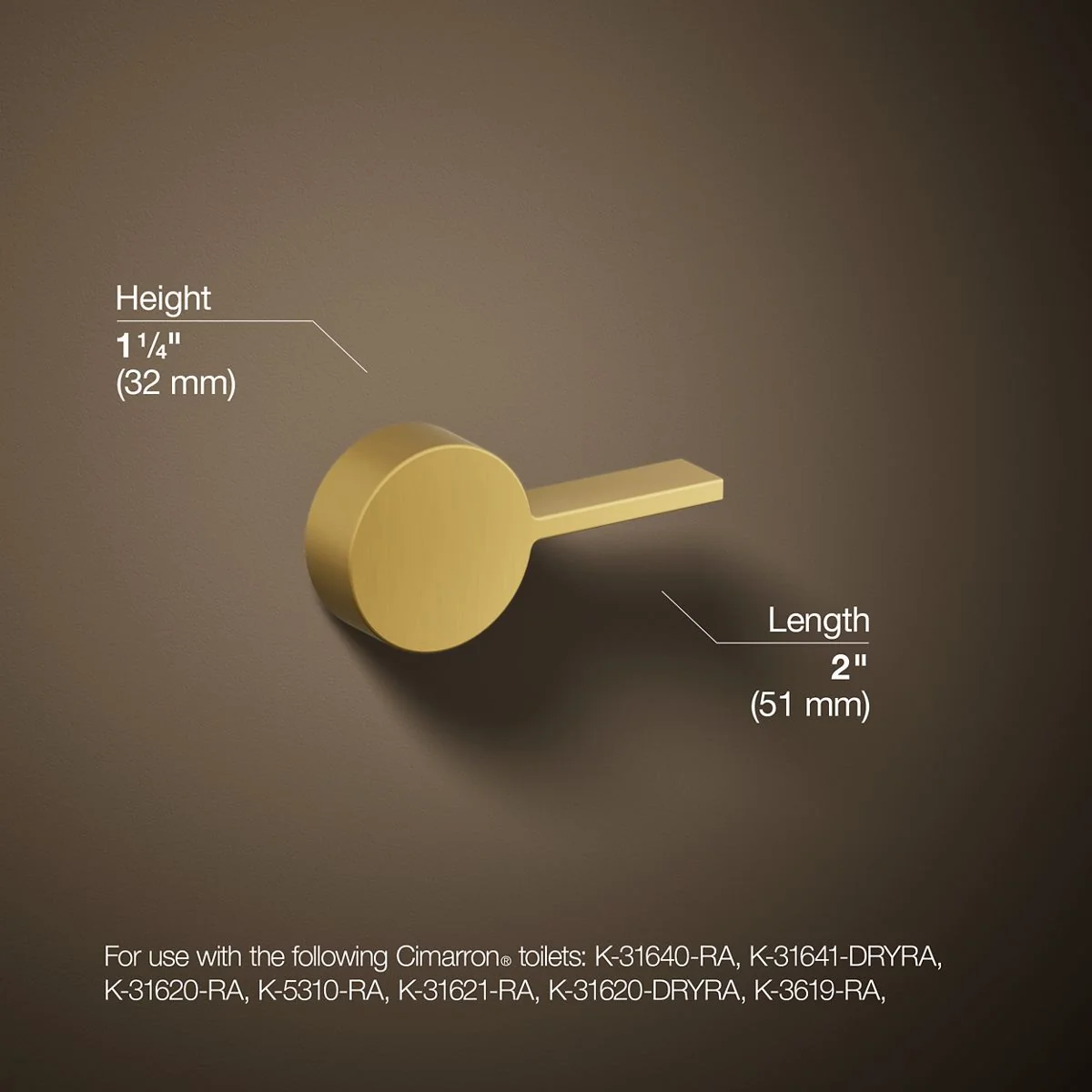 KOHLER K-9466-R Cimarron Right-hand trip lever - Image 9