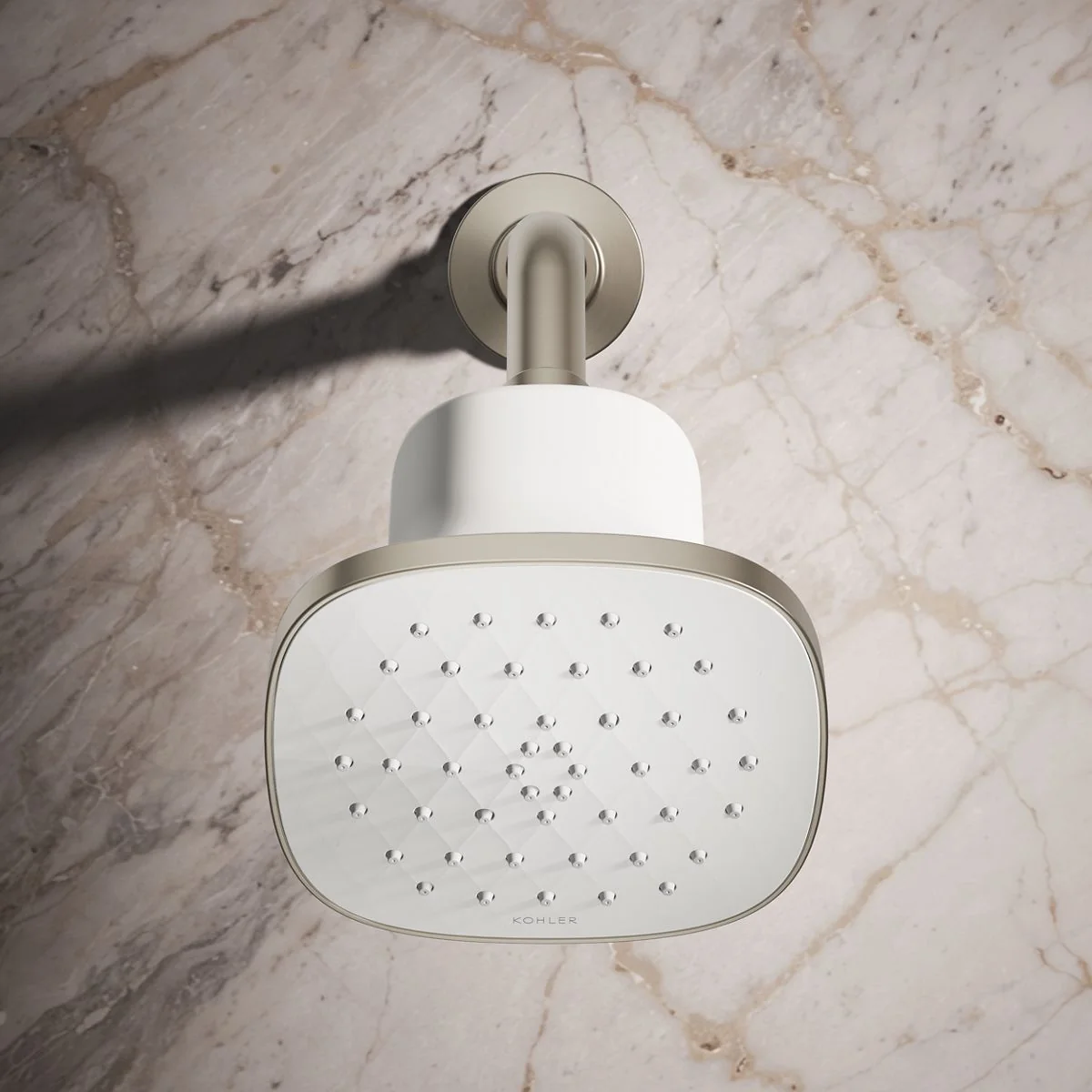 KOHLER K-37722-Y Cinq Square single-function filtered showerhead, 2.5 gpm - Image 3