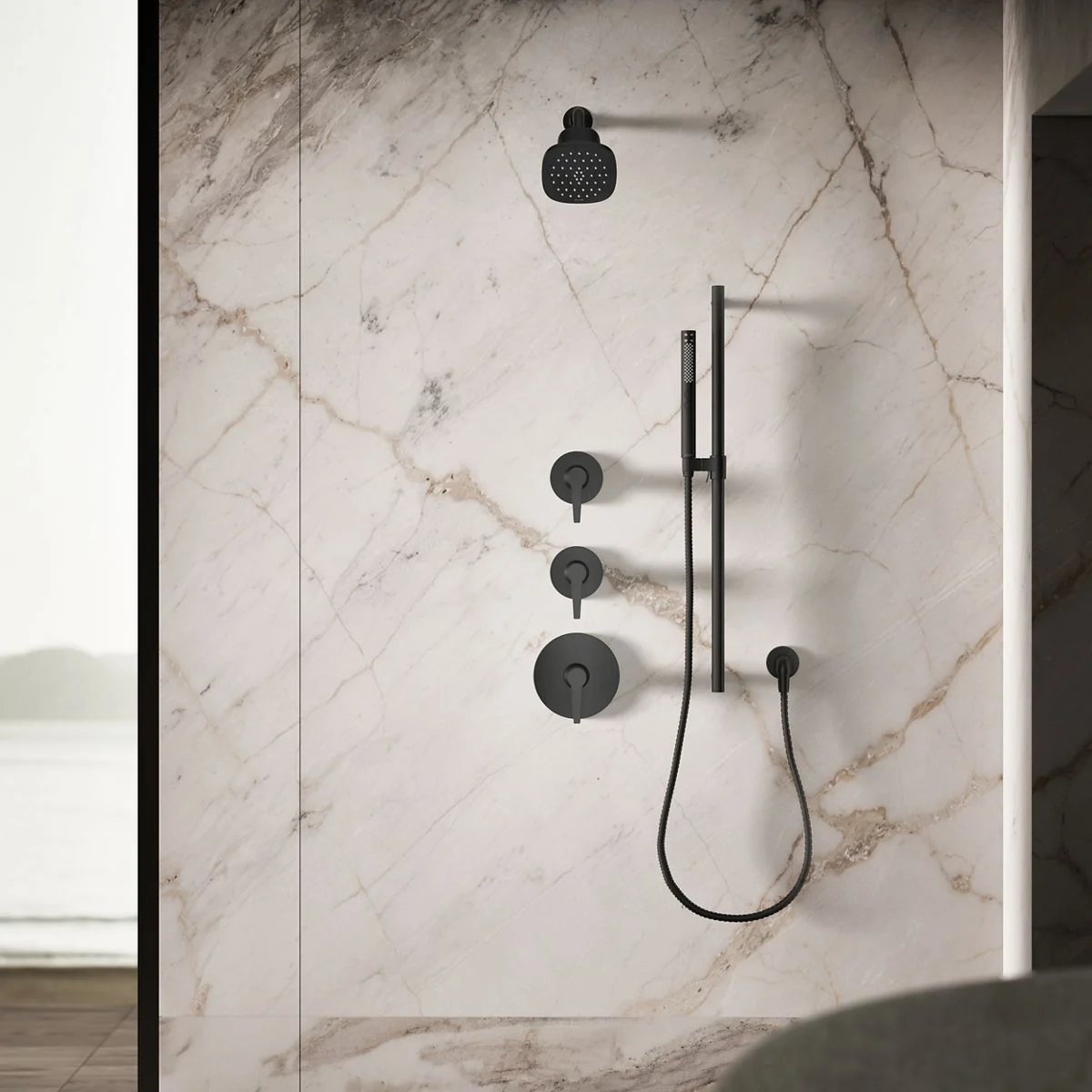 KOHLER K-37722-Y Cinq Square single-function filtered showerhead, 2.5 gpm - Image 7