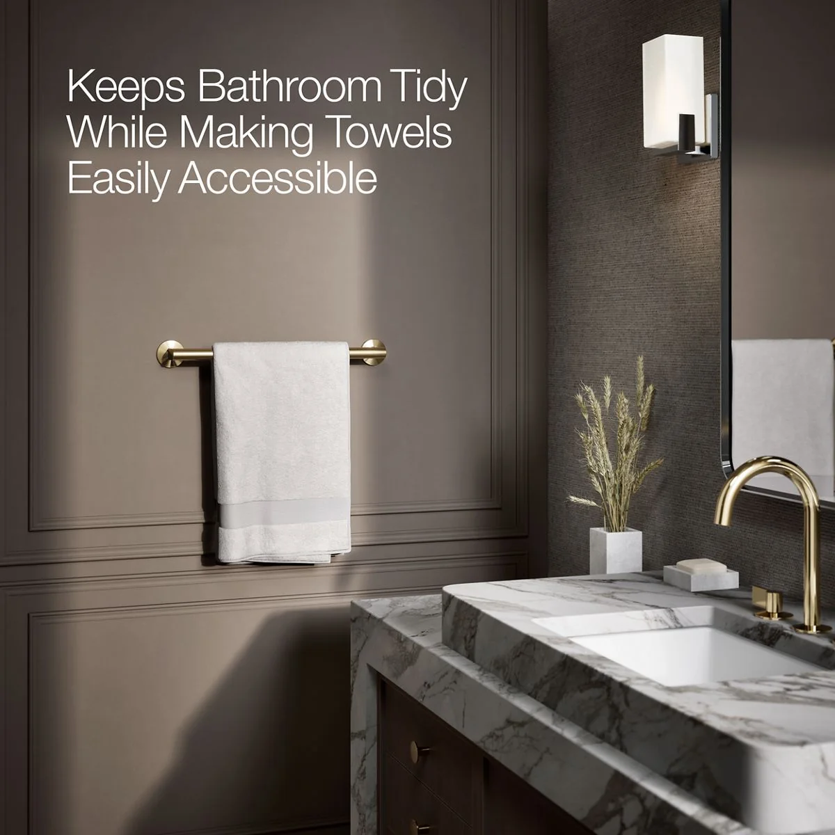 KOHLER K-78372 Components 18" towel bar - Image 18