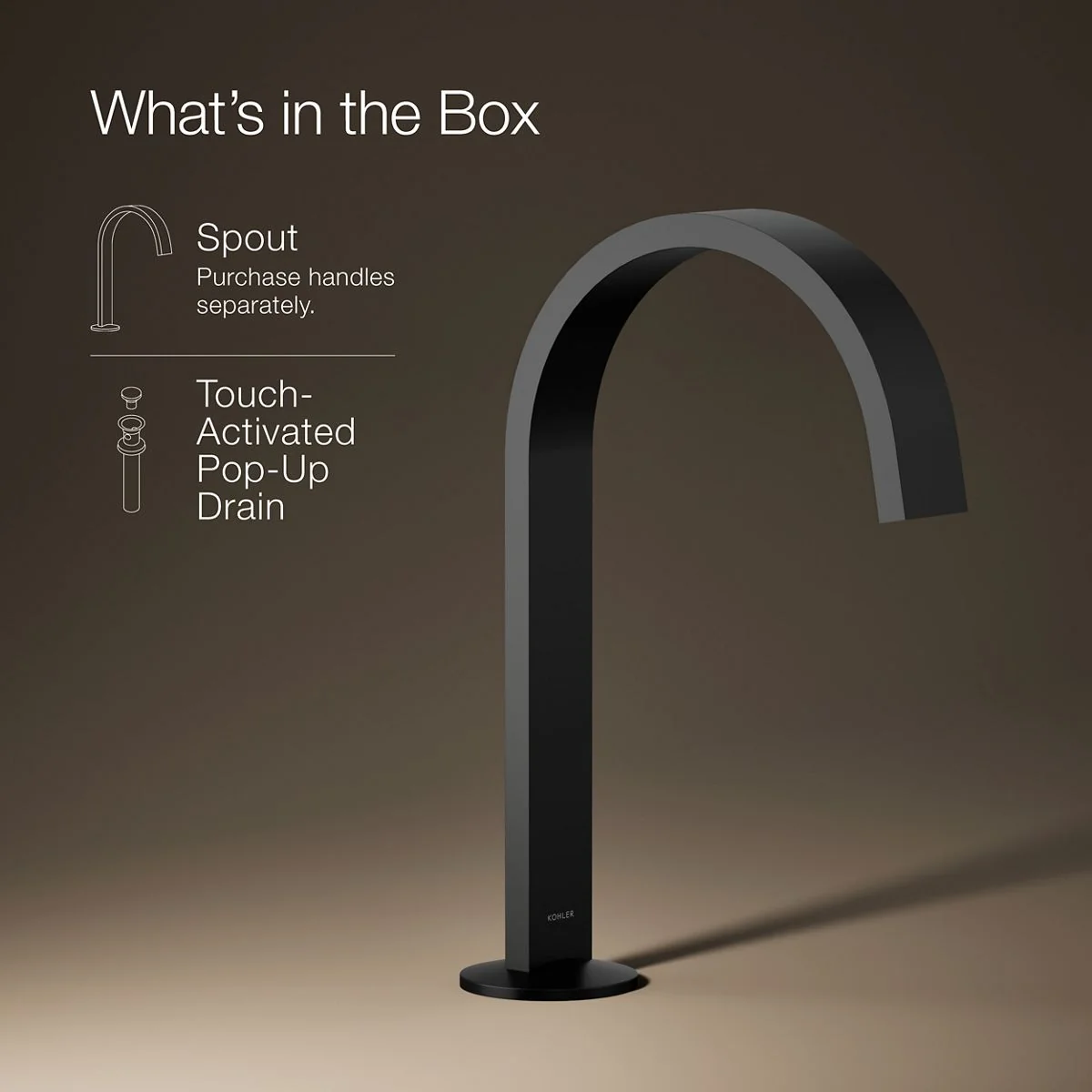 KOHLER K-77968 Components Bathroom sink faucet spout with Ribbon design, 1.2 gpm - Image 11