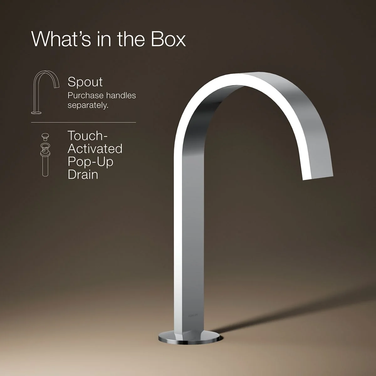 KOHLER K-77968 Components Bathroom sink faucet spout with Ribbon design, 1.2 gpm - Image 21