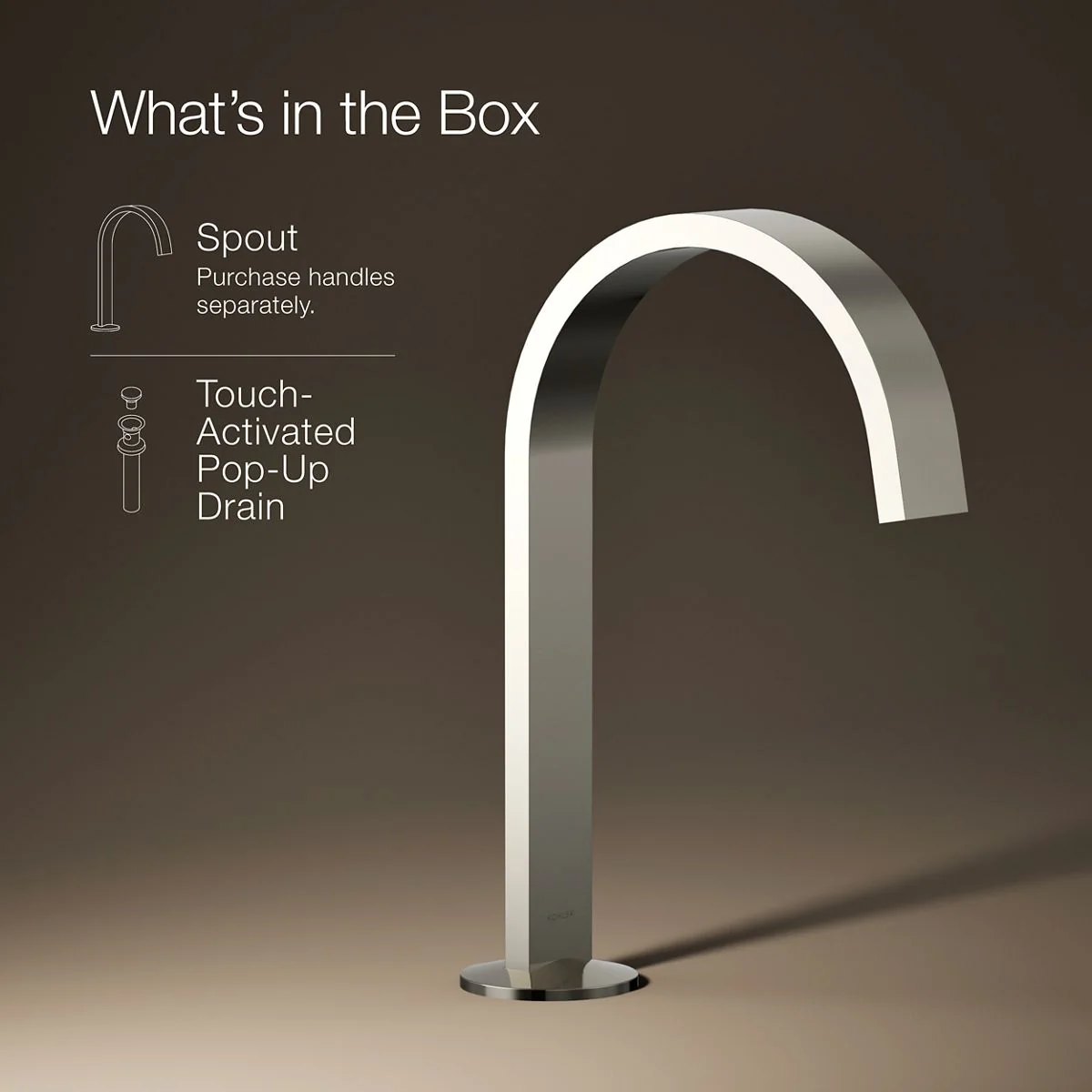 KOHLER K-77968 Components Bathroom sink faucet spout with Ribbon design, 1.2 gpm - Image 26