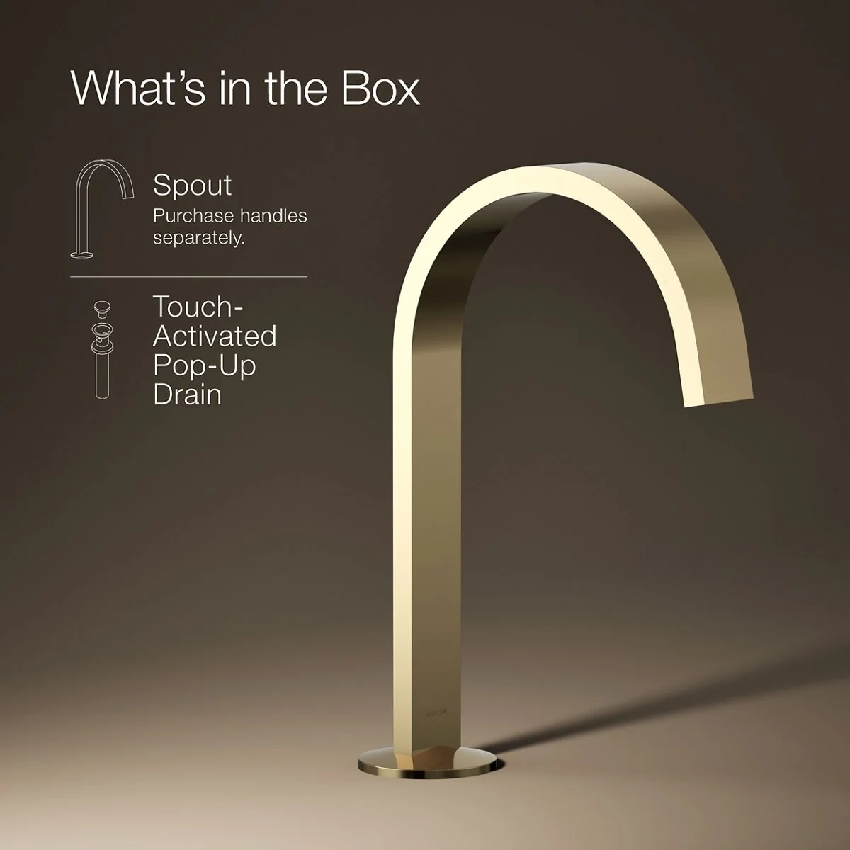 KOHLER K-77968 Components Bathroom sink faucet spout with Ribbon design, 1.2 gpm - Image 38