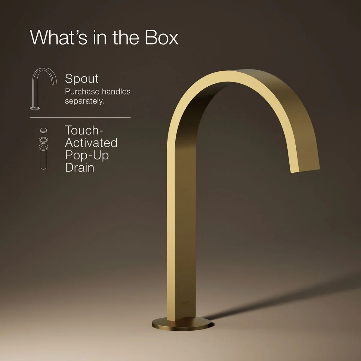 KOHLER K-77968 Components Bathroom sink faucet spout with Ribbon design, 1.2 gpm - Image 6