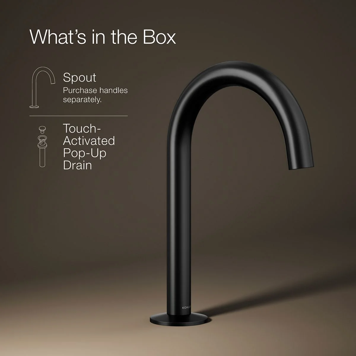 KOHLER K-77967 Components Bathroom sink faucet spout with Tube design, 1.2 gpm - Image 16
