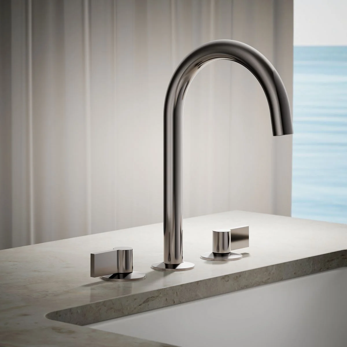 KOHLER K-77990-4 Components Deck-mount bath faucet handles with Lever design - Image 4