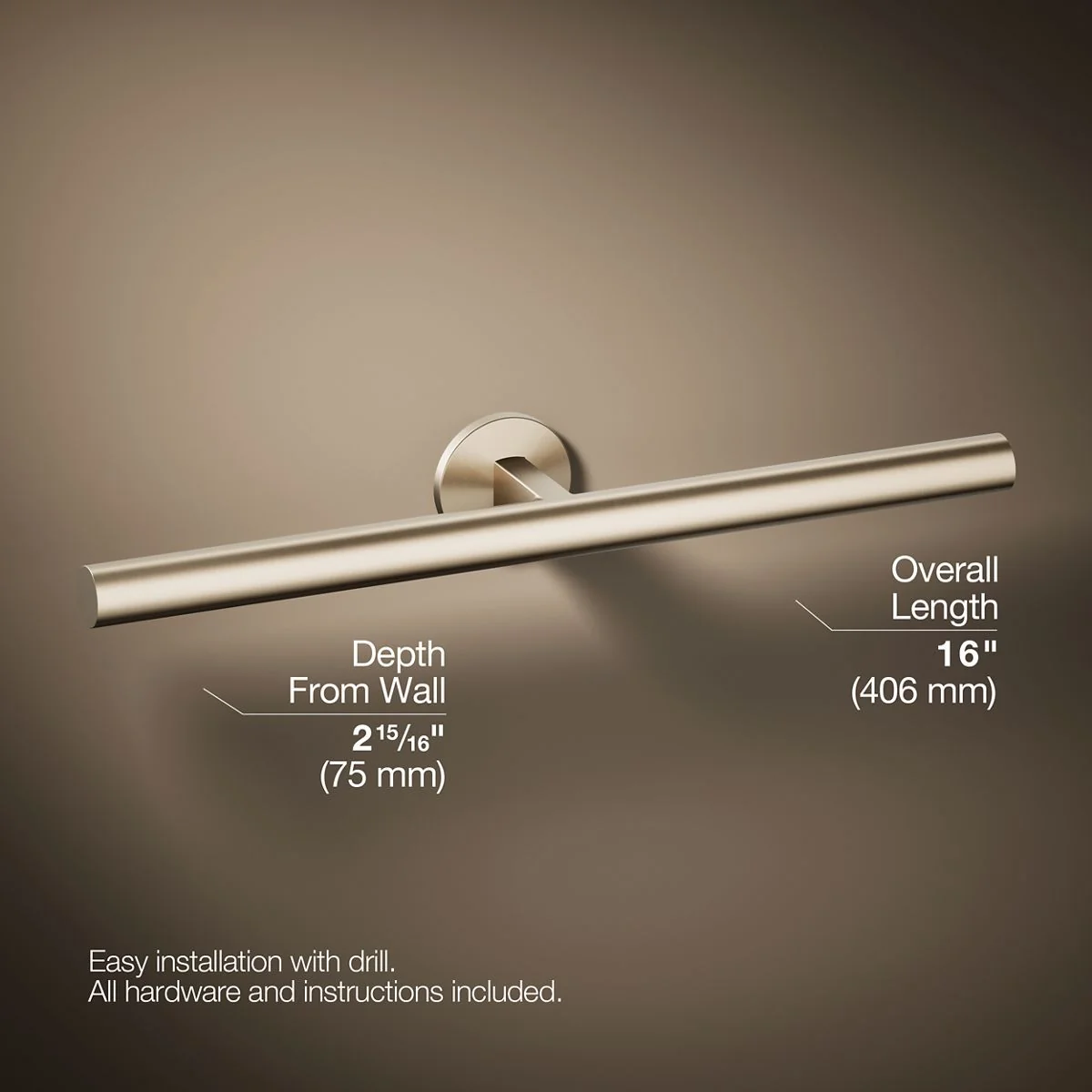 KOHLER K-78379 Components Double towel arm - Image 35