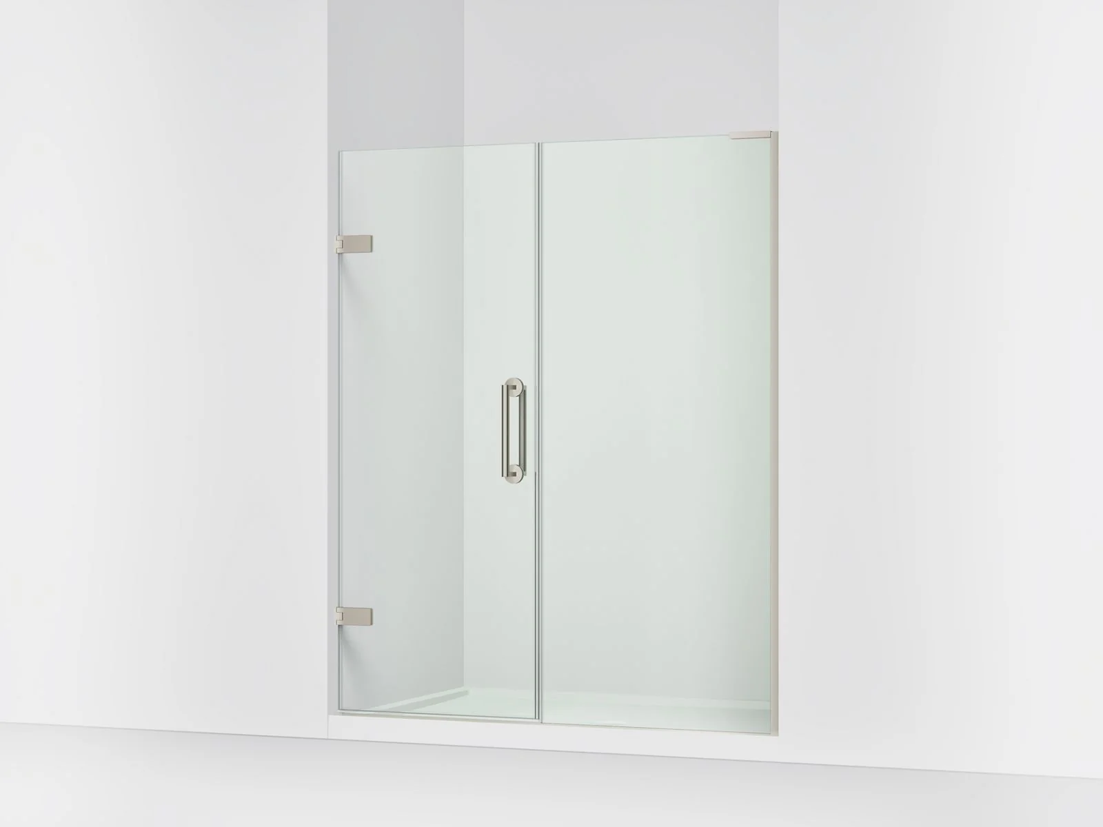 KOHLER K-27619-10L Components Frameless pivot shower door, 71-3/4" H x 58 - 58-3/4" W, with 3/8" thick Crystal Clear glass - Image 9