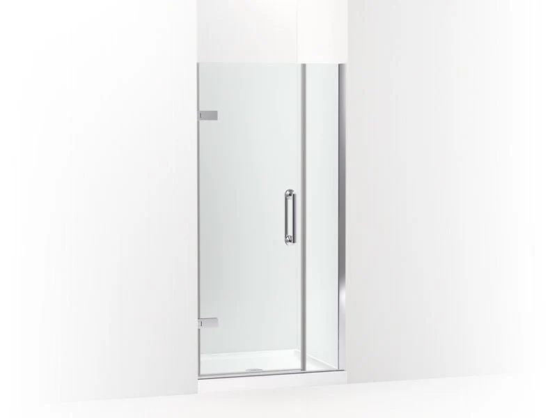 KOHLER K-27589-10L Components Frameless pivot shower door, 71-9/16" H x 33-5/8 - 34-3/8" W, with 3/8" thick Crystal Clear glass - Image 3