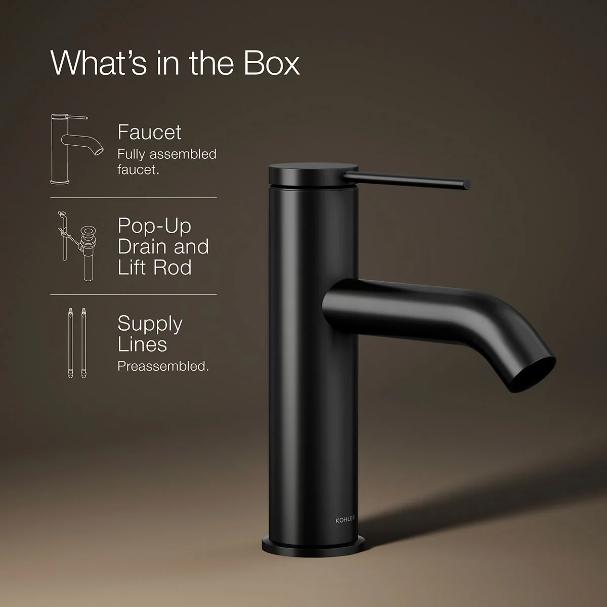 KOHLER K-77958-4A Components Single-handle bathroom sink faucet, 1.2 gpm - Image 16