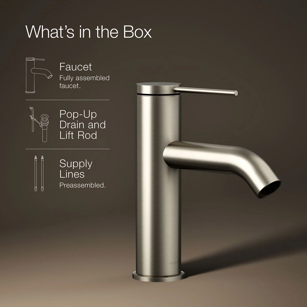 KOHLER K-77958-4A Components Single-handle bathroom sink faucet, 1.2 gpm - Image 21