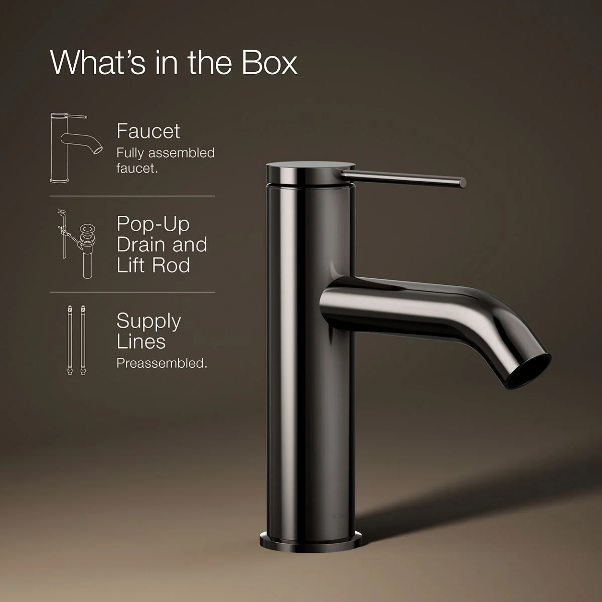 KOHLER K-77958-4A Components Single-handle bathroom sink faucet, 1.2 gpm - Image 41