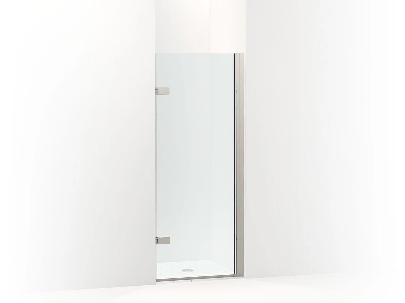 KOHLER K-27707-10L Composed 3/8" pivot door glass and hardware, no handle - Image 2