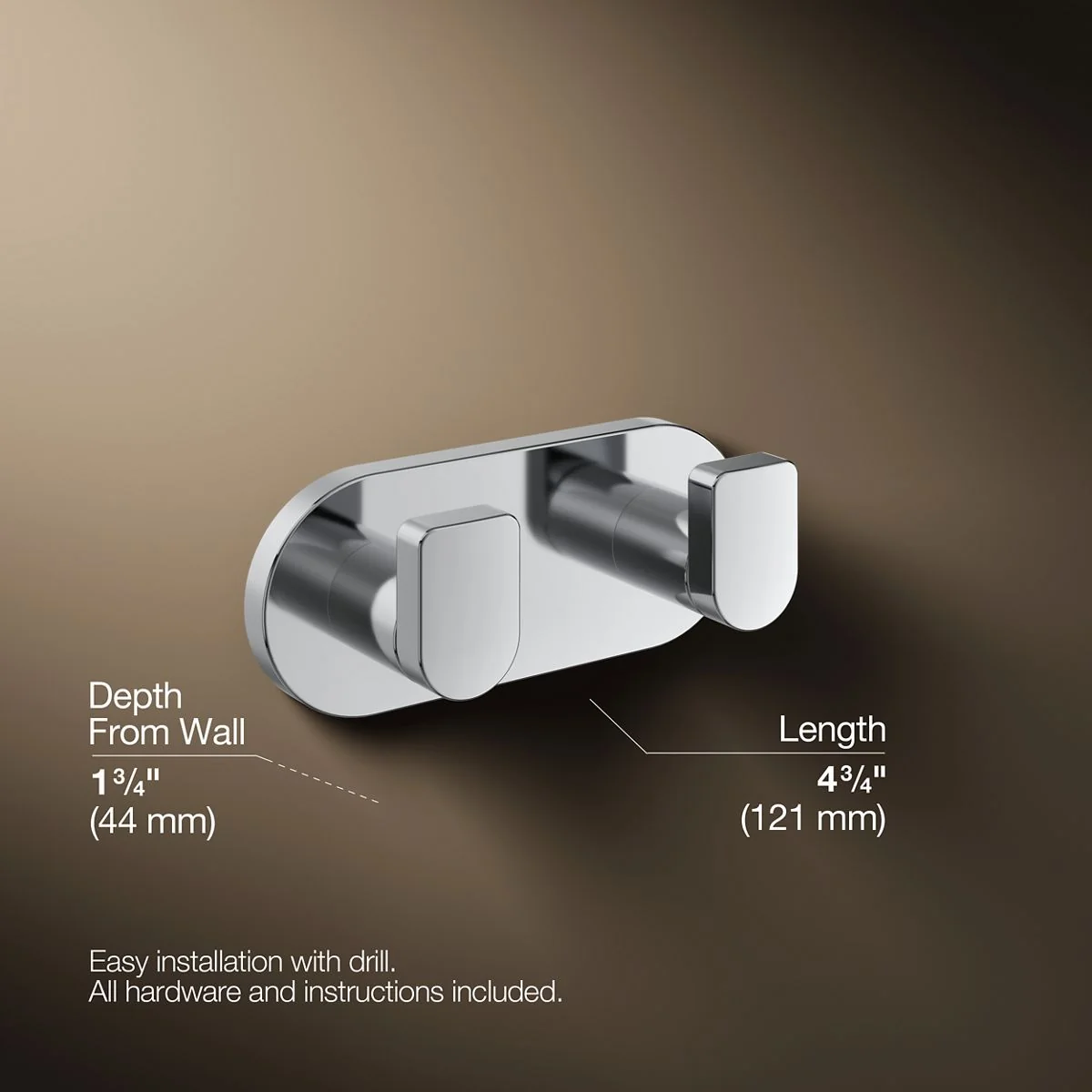KOHLER K-73146 Composed Double robe hook - Image 41