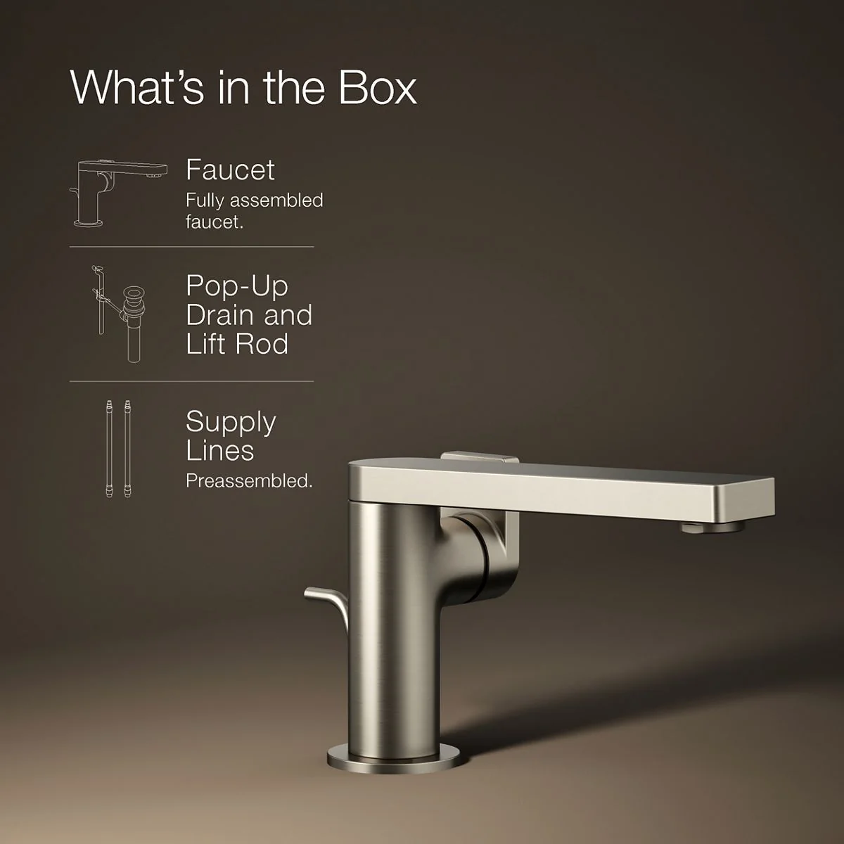KOHLER K-73167-4 Composed Single-handle bathroom sink faucet with Lever handle, 1.2 gpm - Image 20