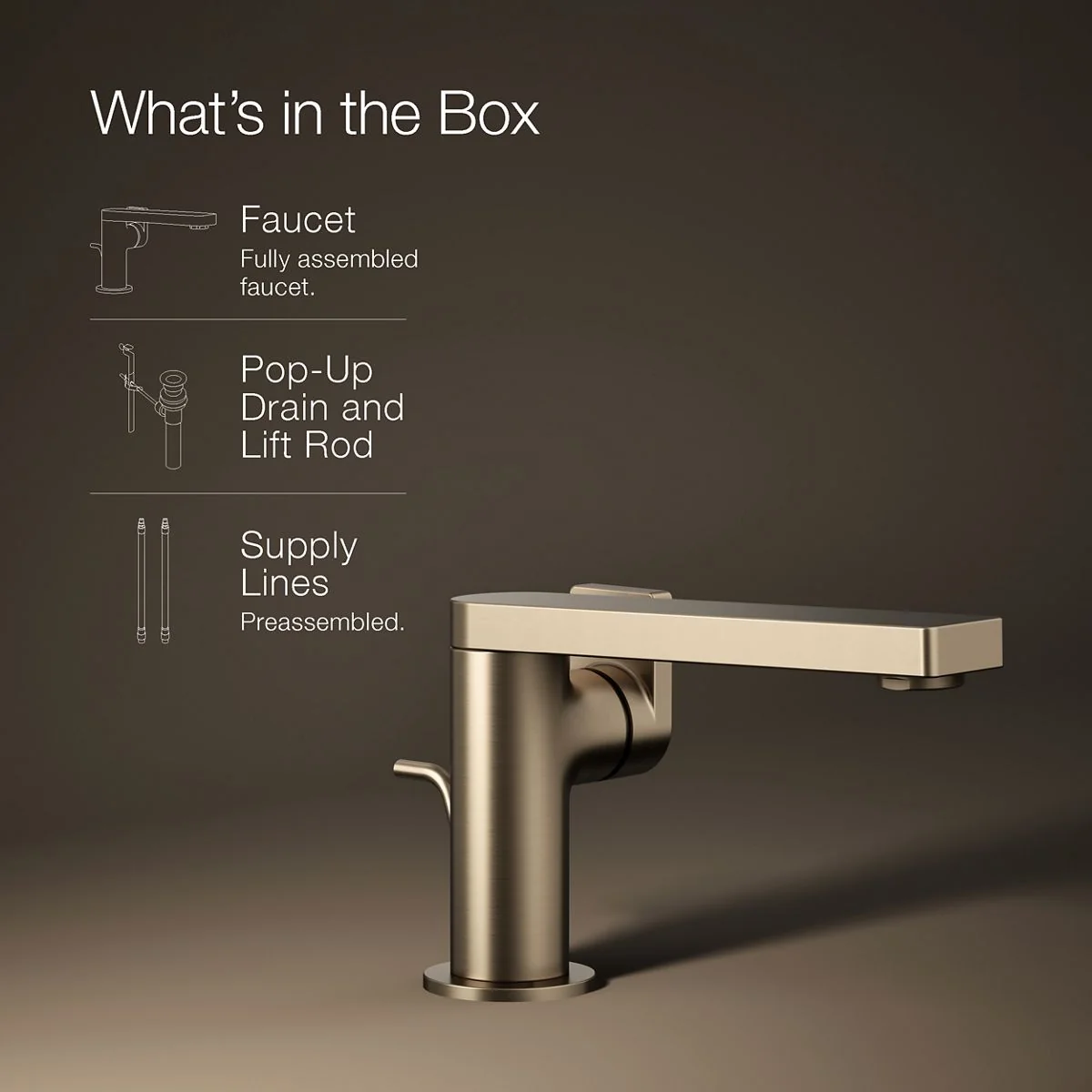 KOHLER K-73167-4 Composed Single-handle bathroom sink faucet with Lever handle, 1.2 gpm - Image 25