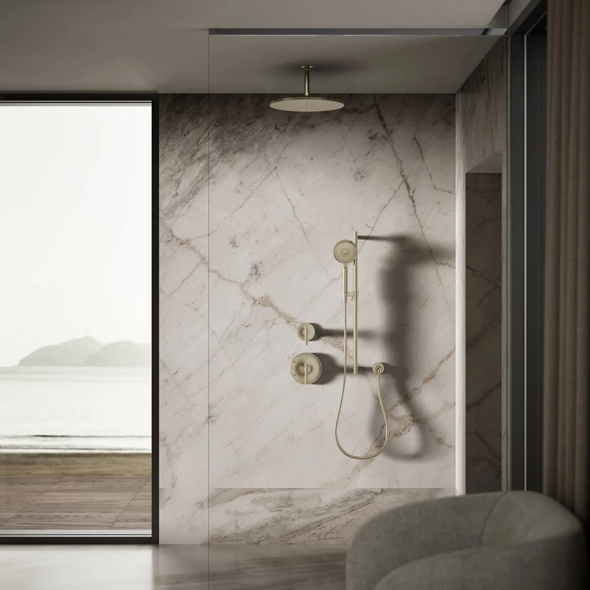 KOHLER K-13691 Contemporary Round 14â€ single-function rainhead, 2.5 gpm - Image 13