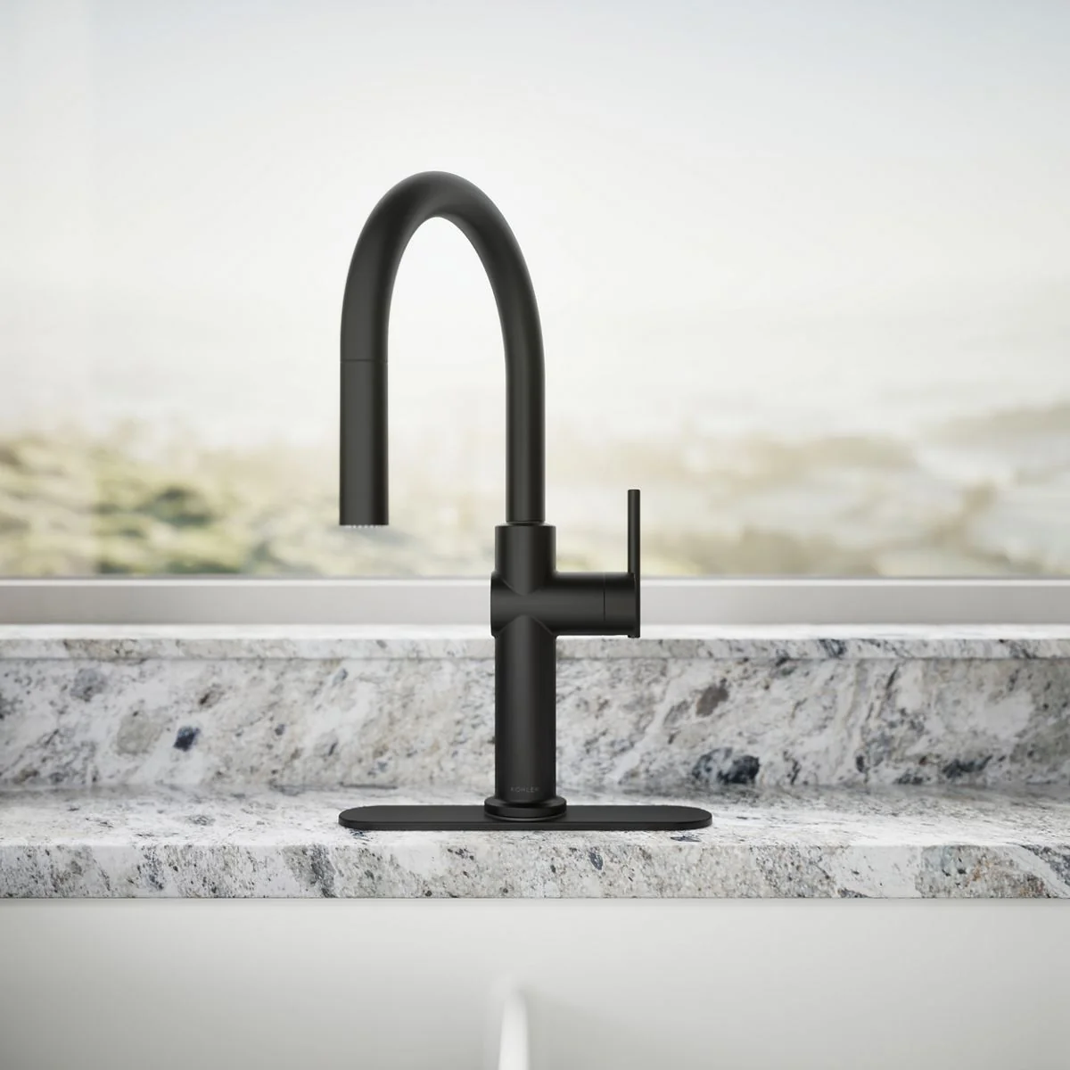 KOHLER K-22972 Crue Pull-down kitchen sink faucet with three-function sprayhead - Image 13