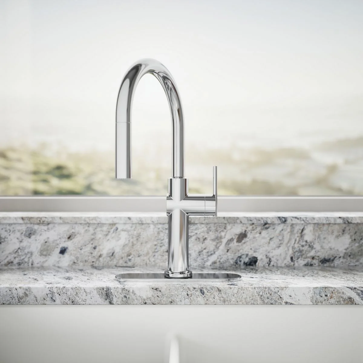 KOHLER K-22972 Crue Pull-down kitchen sink faucet with three-function sprayhead - Image 18