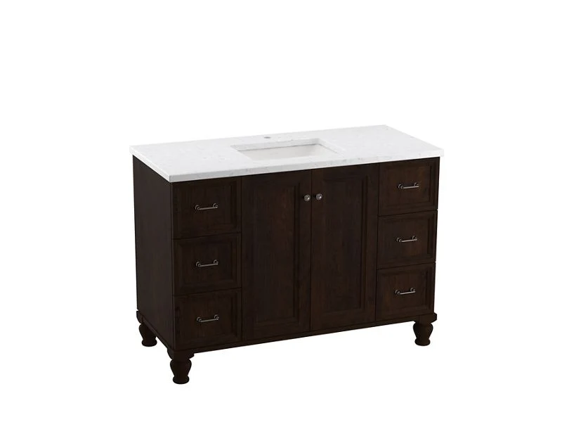 KOHLER K-99522-LG Damask 48" bathroom vanity cabinet - Image 2