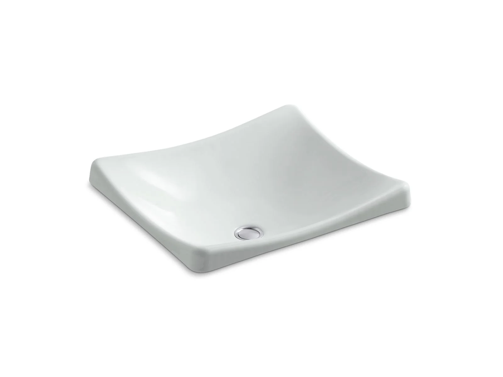 KOHLER K-2833 DemiLav 18-1/4" rectangular vessel bathroom sink, no overflow - Image 4