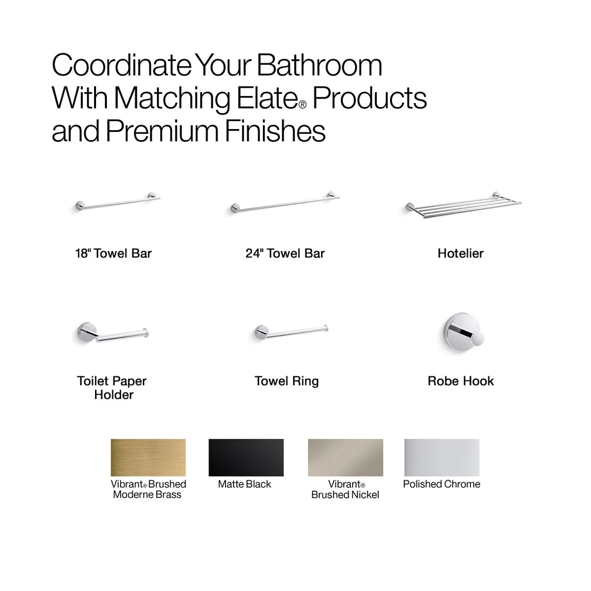 KOHLER K-27287 Elate 24" towel bar - Image 16