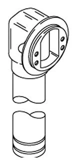 KOHLER K-1014852 Elbow & Tube Sa, Overflow, 1.5