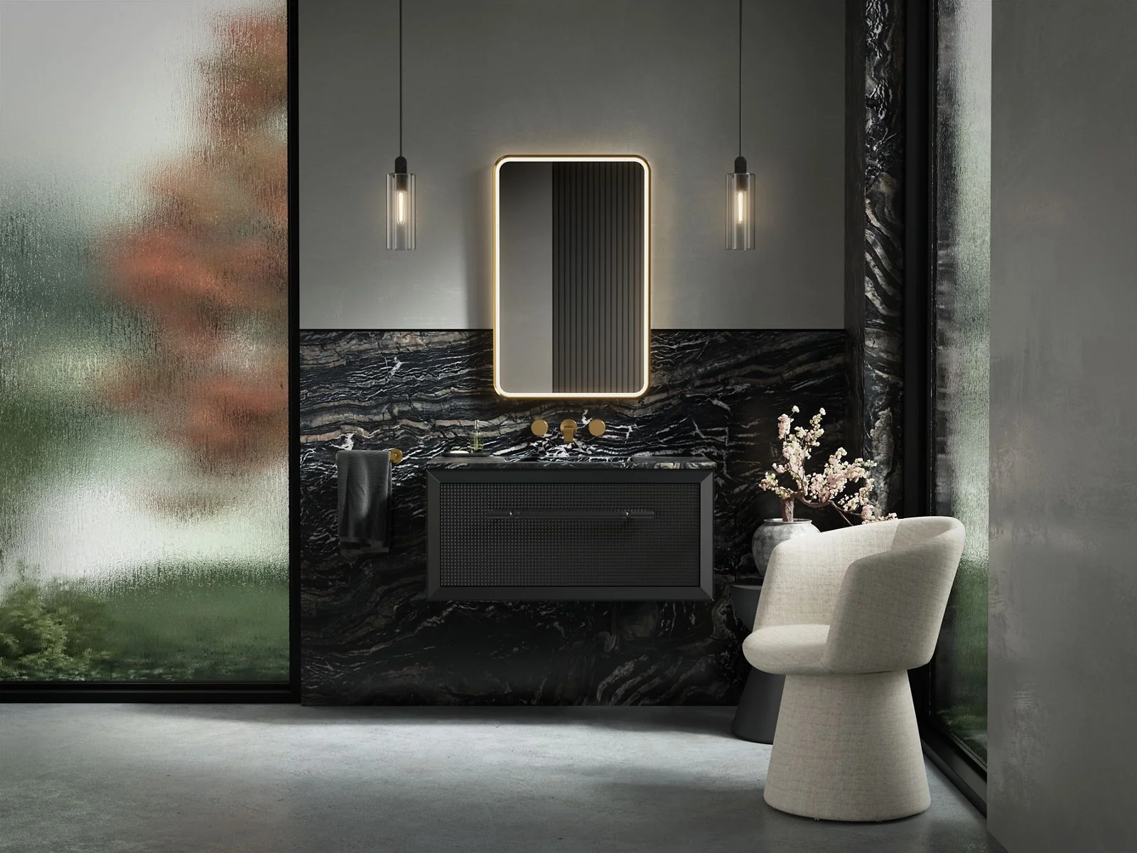 KOHLER K-38023-DLM Essential 22" x 34" rectangular lighted framed mirror - Image 11