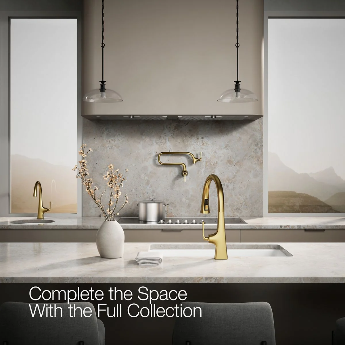 KOHLER K-22062 Graze Pull-down kitchen sink faucet with three-function sprayhead - Image 10