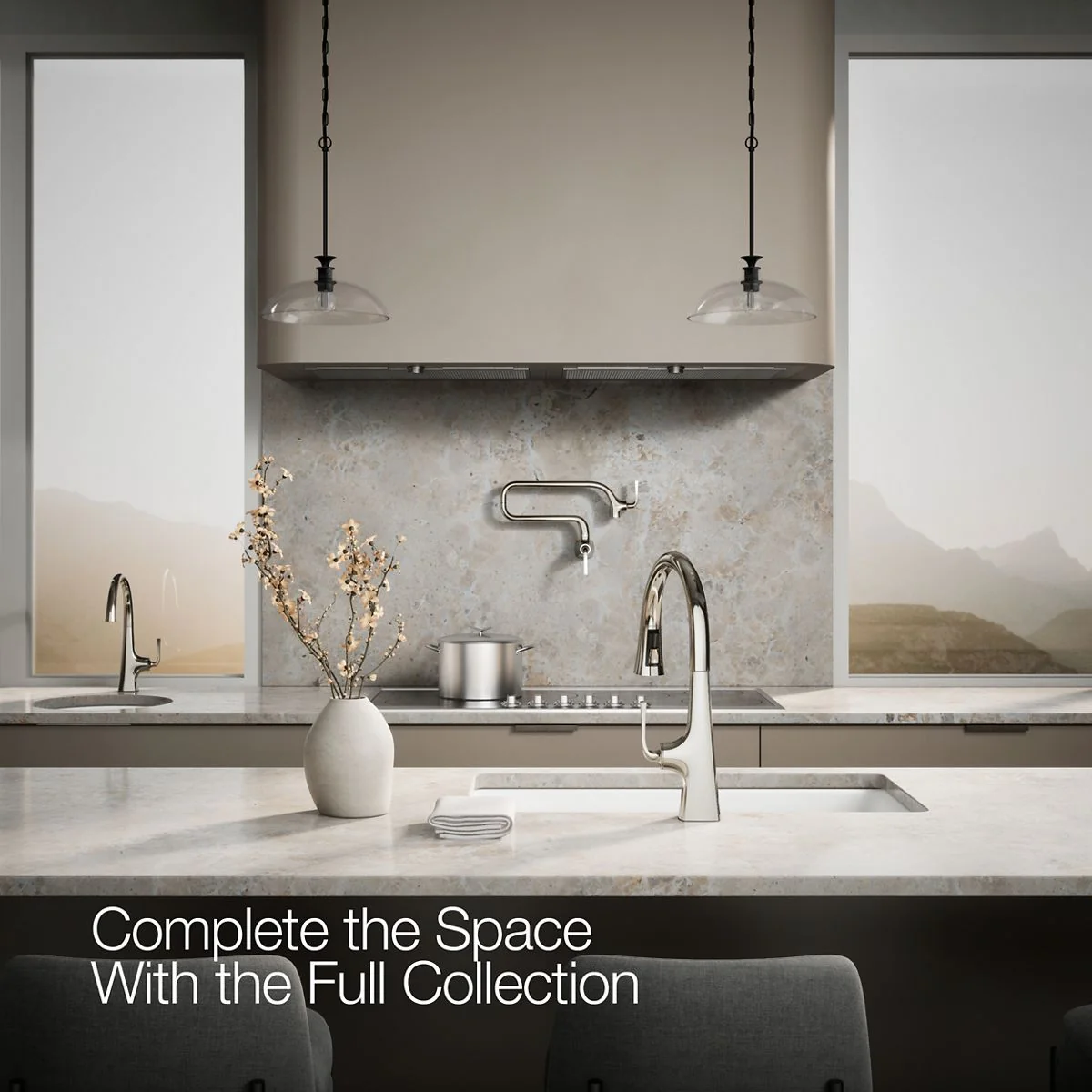 KOHLER K-22062 Graze Pull-down kitchen sink faucet with three-function sprayhead - Image 35