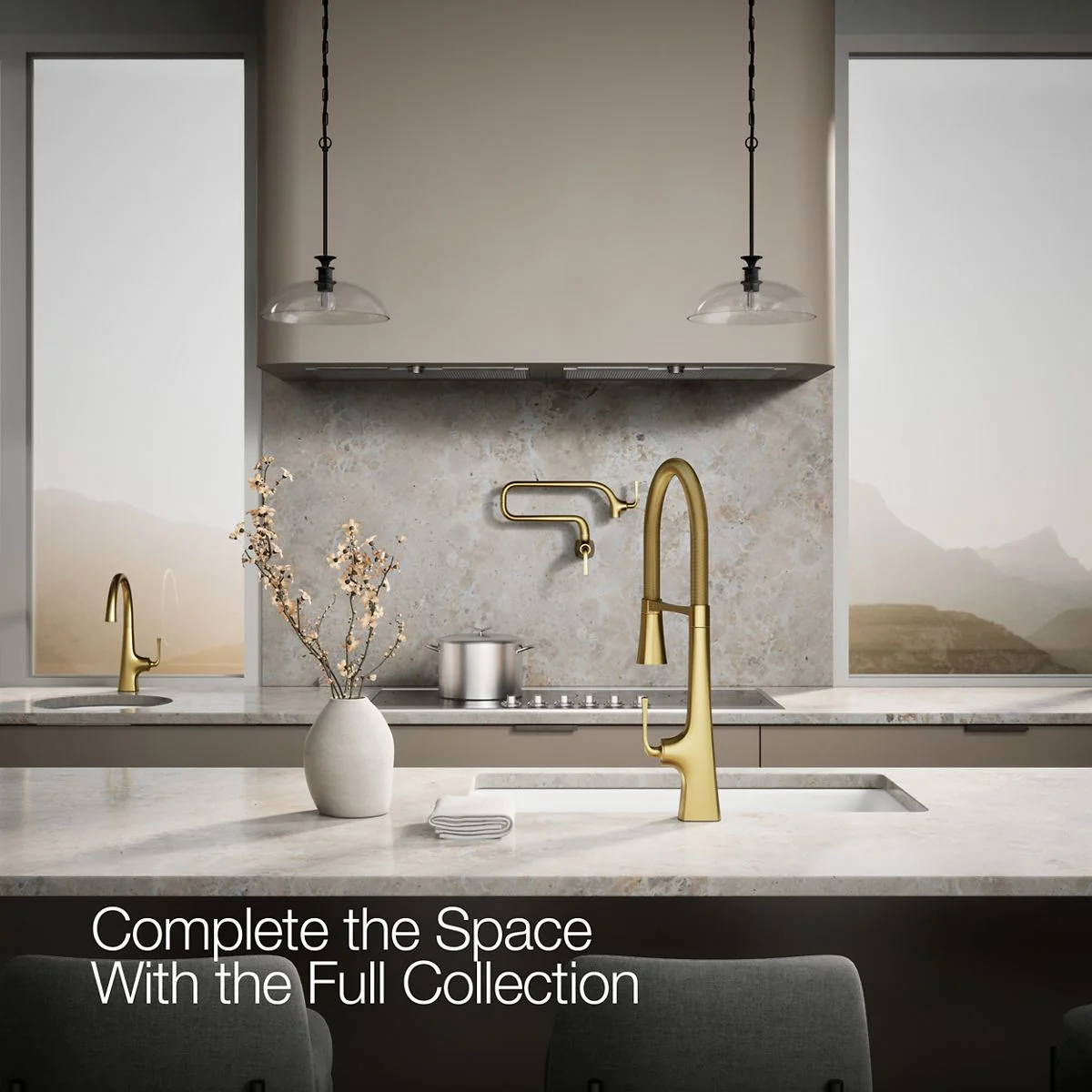 KOHLER K-22060 Graze Semi-professional kitchen sink faucet with three-function sprayhead - Image 12