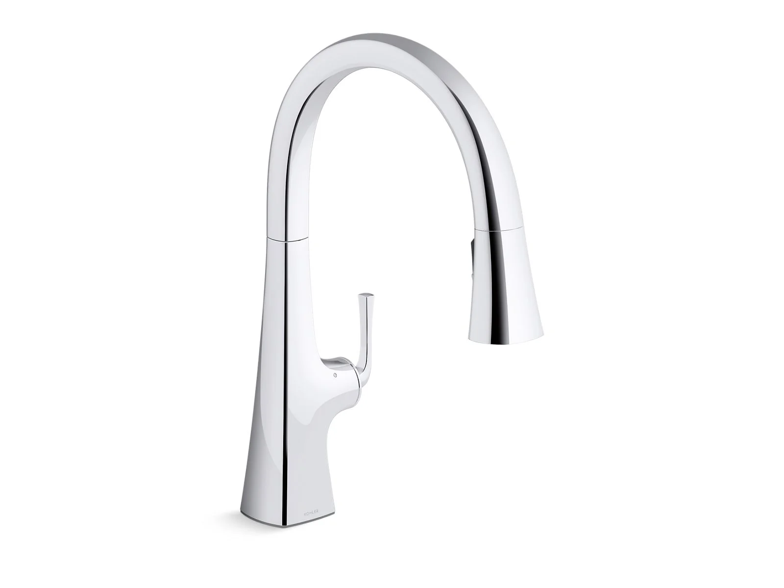 KOHLER K-22068-WB Graze Touchless pull-down kitchen sink faucet with KOHLER Konnect and three-function sprayhead - Image 5