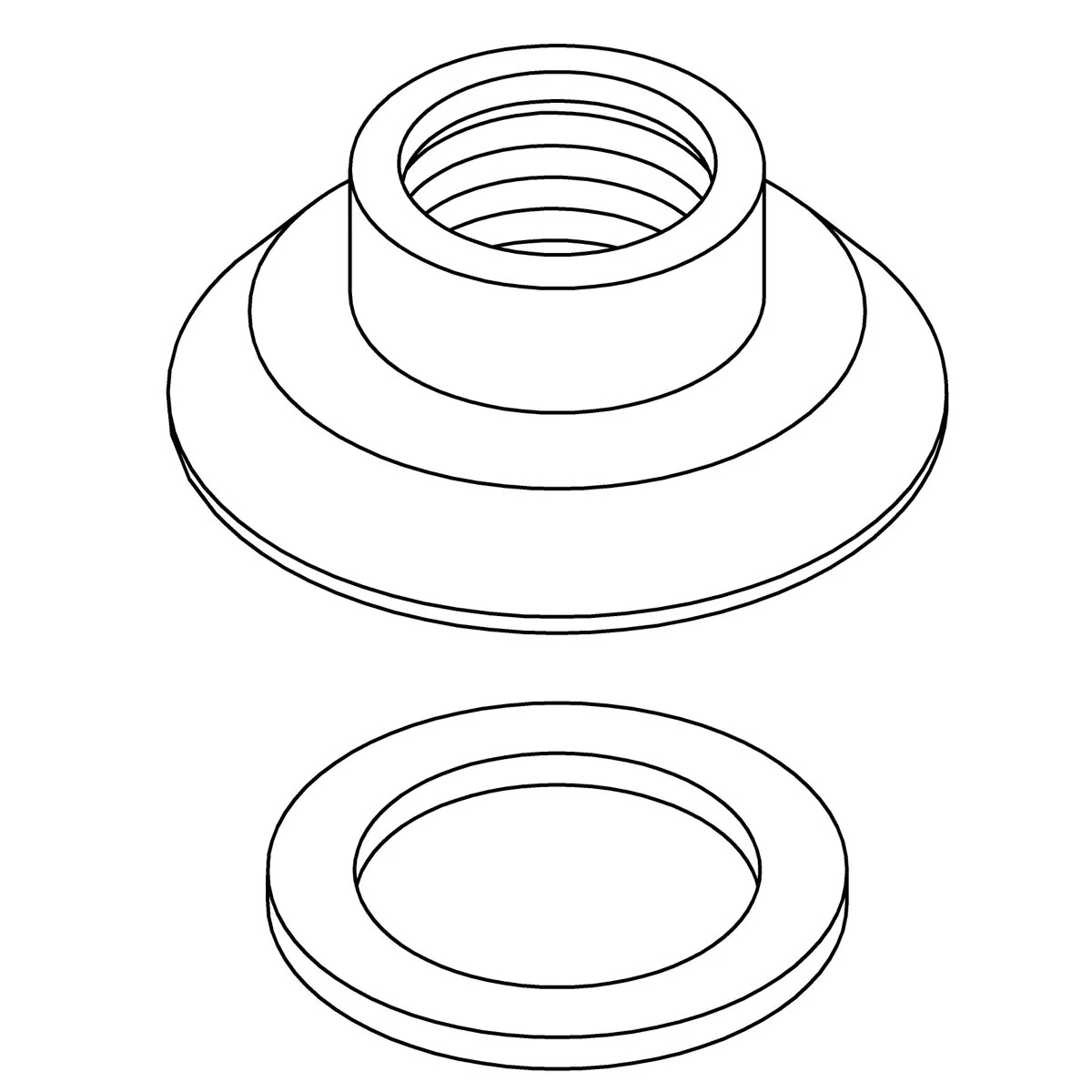 KOHLER K-1331552 H/S Escutcheon Hardware Kit