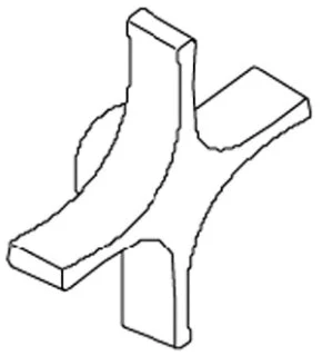 KOHLER K-87819-CP Handle, Large Cross