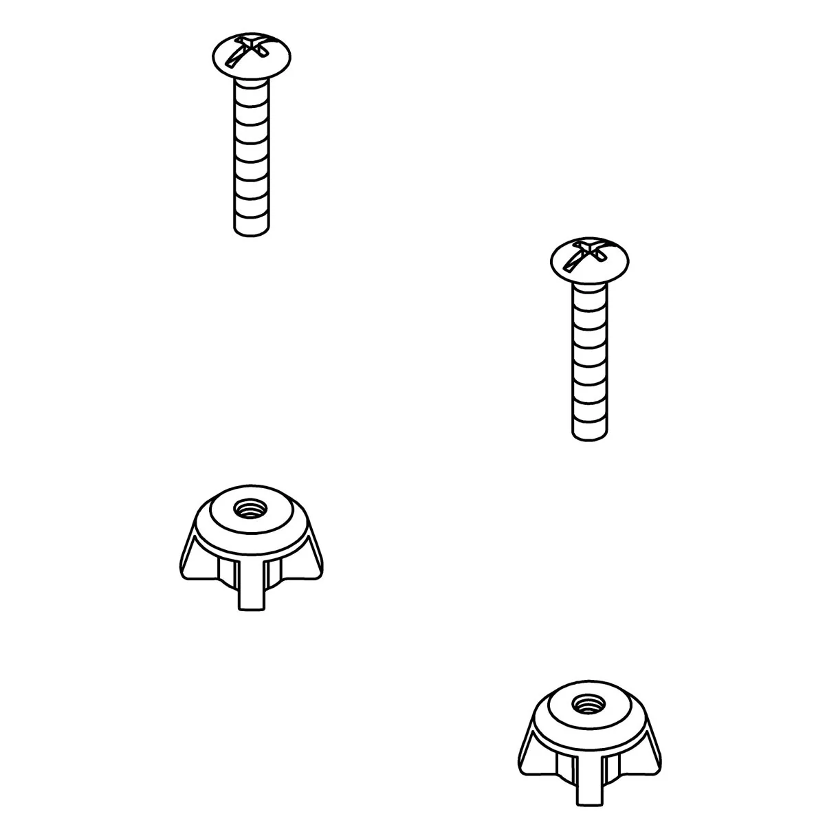 KOHLER K-1066744 Hardware Pack, Toilet Seat