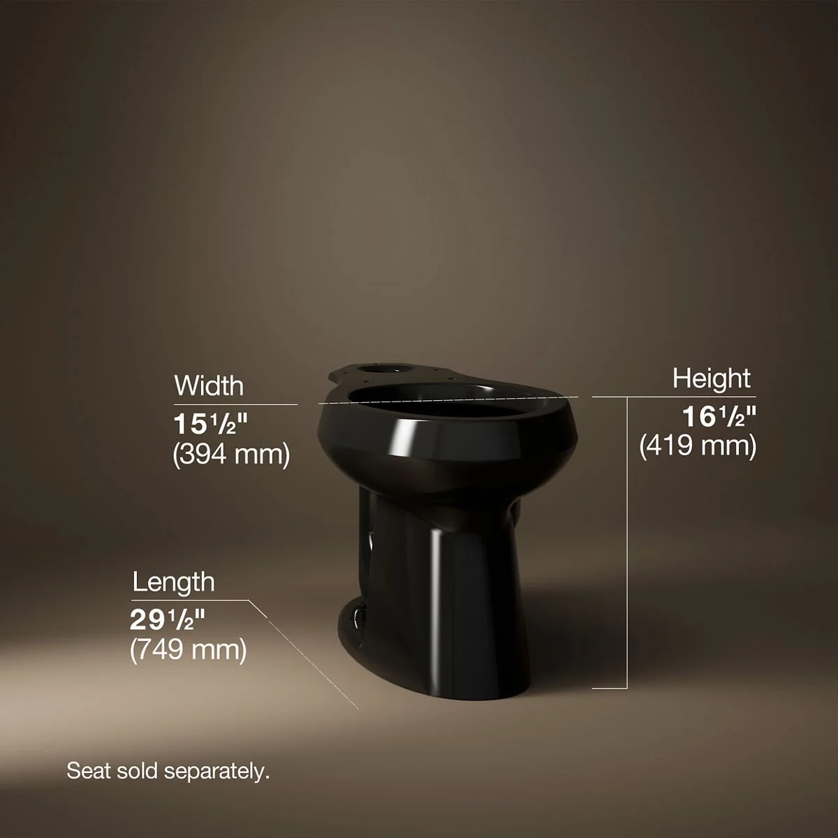 KOHLER K-4373 Highline Elongated toilet bowl - Image 11