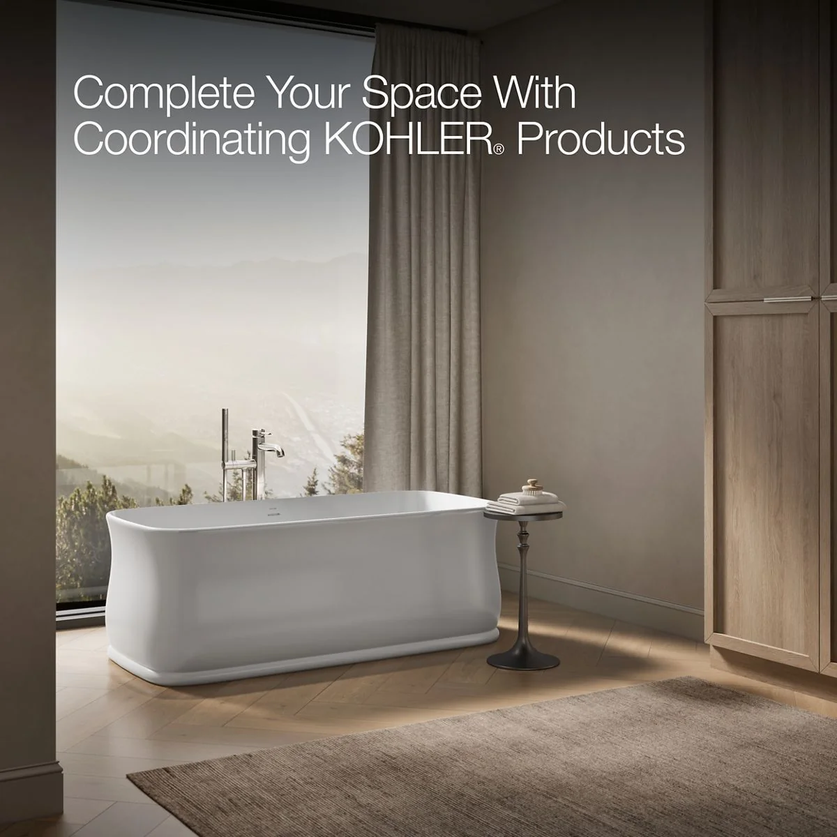 KOHLER K-8334 Imperator 65-3/4" x 31" freestanding bath - Image 4