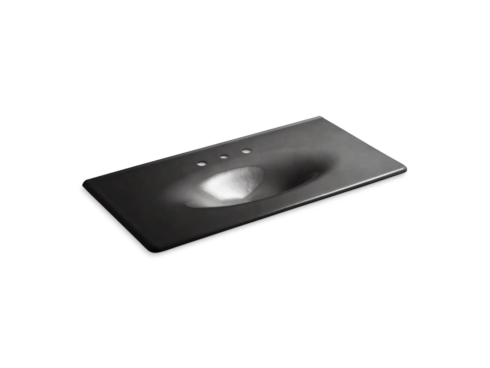 KOHLER K-3052-8 Iron/Impressions 43" Enameled cast iron vanity top with integrated oval sink - Image 2