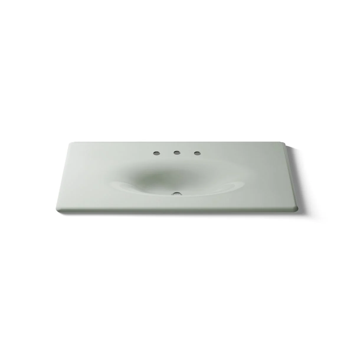 KOHLER K-3052-8 Iron/Impressions 43" Enameled cast iron vanity top with integrated oval sink - Image 35